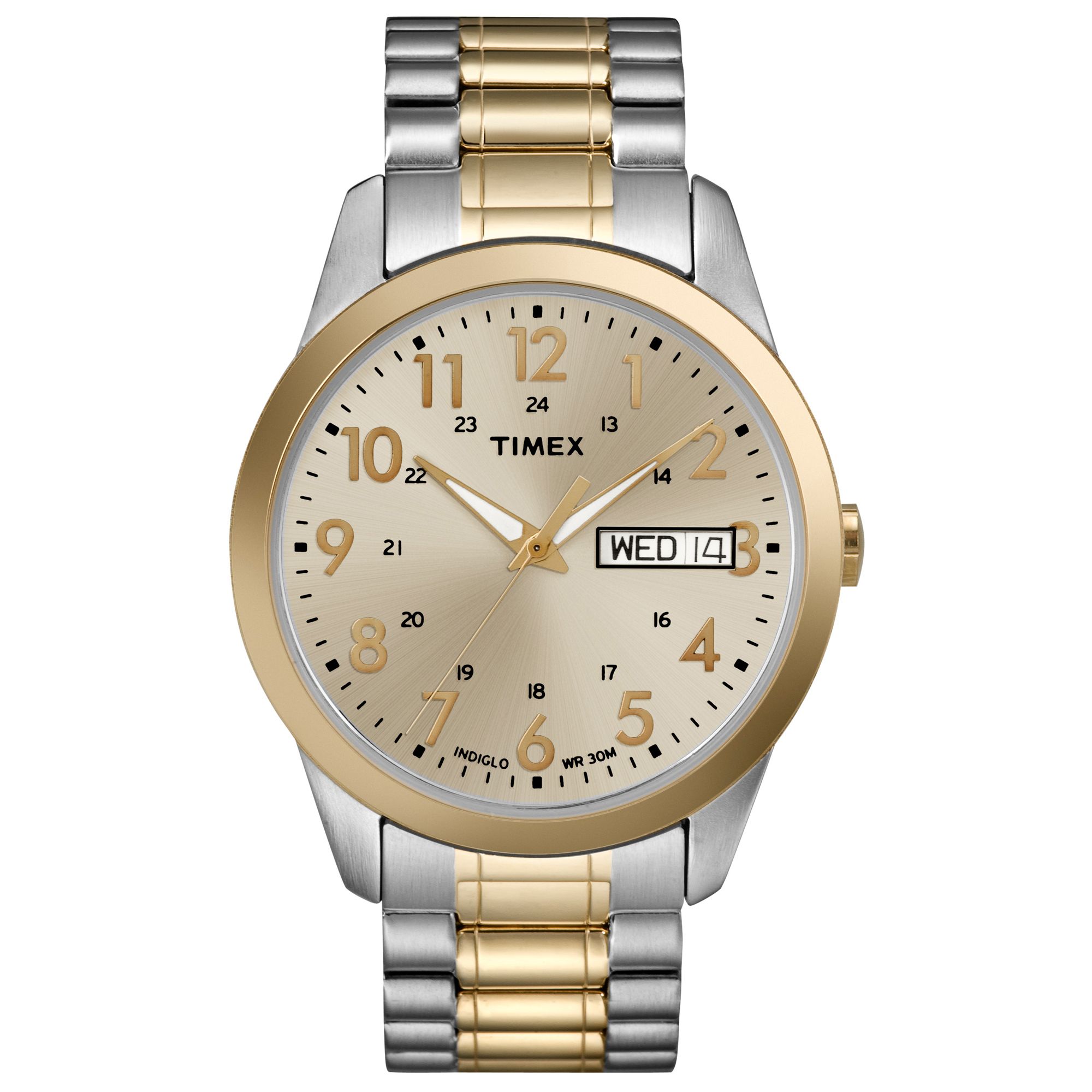 Timex Mens Dress Expansion Watch, Yellow Timex Mens Dress Expansion Watch, Yellow