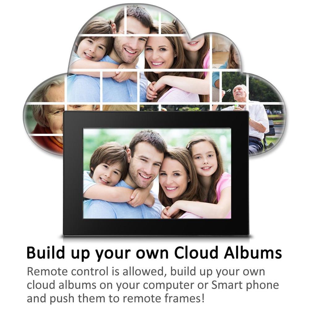 Sungale CPF1051 10" Smart WiFi Cloud Digital Photo Frame with High
