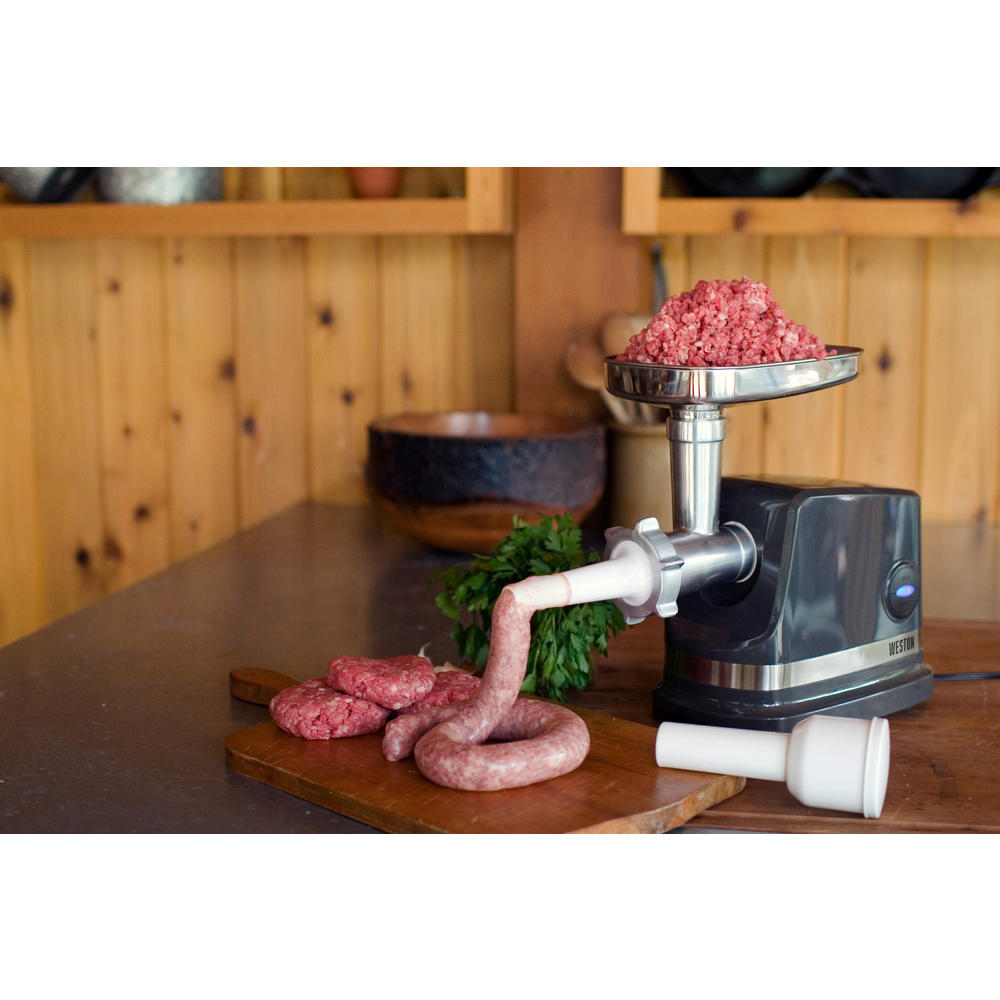 Weston 33-1101-W #5 Electric Meat Grinder & Sausage Stuffer (500 watt)