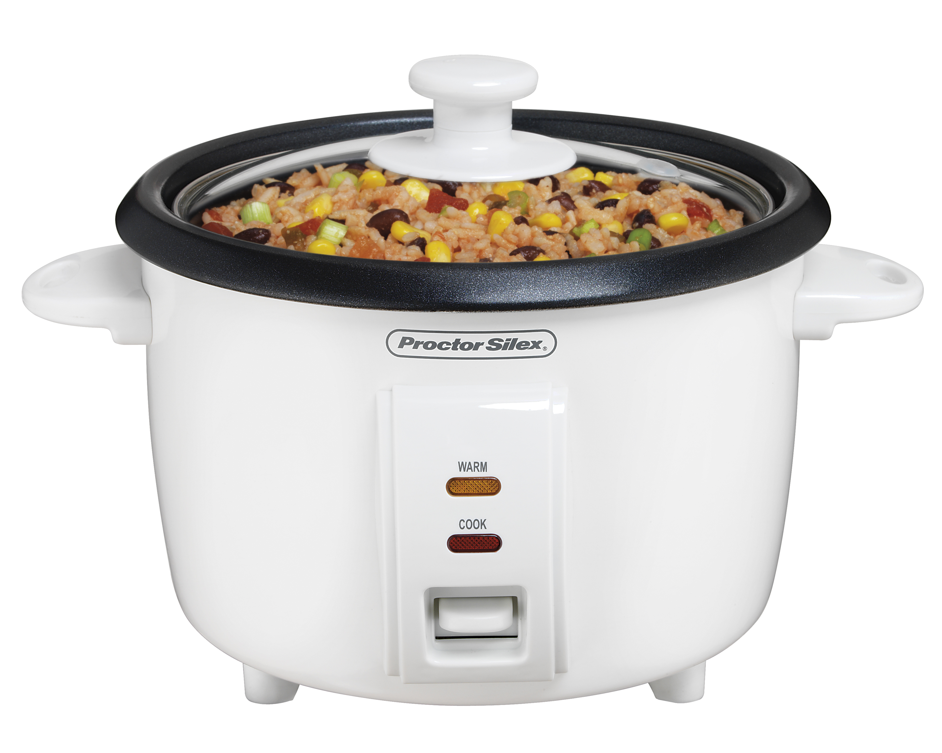 Proctor Silex 37534NR 8 Cups Rice Cooker With Glass Lid
