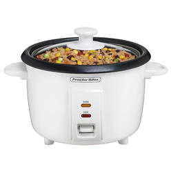 proctor silex 37534nr rice cooker, 8 cups cooked, white