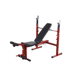 Best Fitness Body-Solid Best Fitness BFOB10 Adjustable Olympic Folding Weight Bench for Home Gym