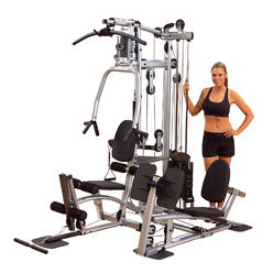 Powerline Body-Solid Powerline P2LPX Home Gym Equipment with Leg Press, Grey/Black