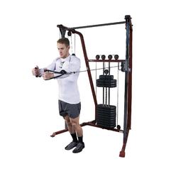 Best Fitness Body-Solid Best Fitness by Body-Solid BFFT10R Functional Trainer and Cable Machine with 190 Lb. Weight Stack