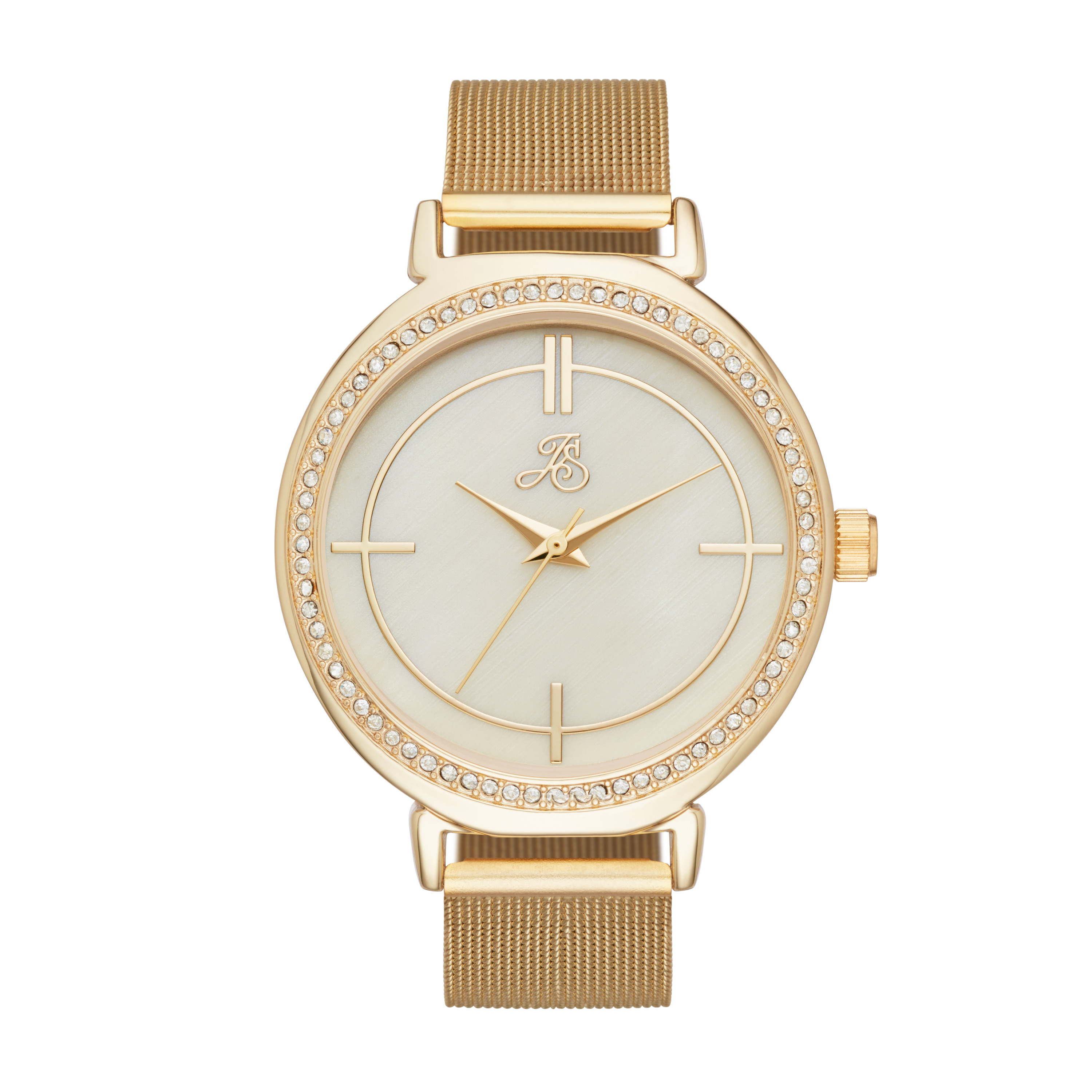 Jaclyn Smith Ladies Gold Mesh Watch