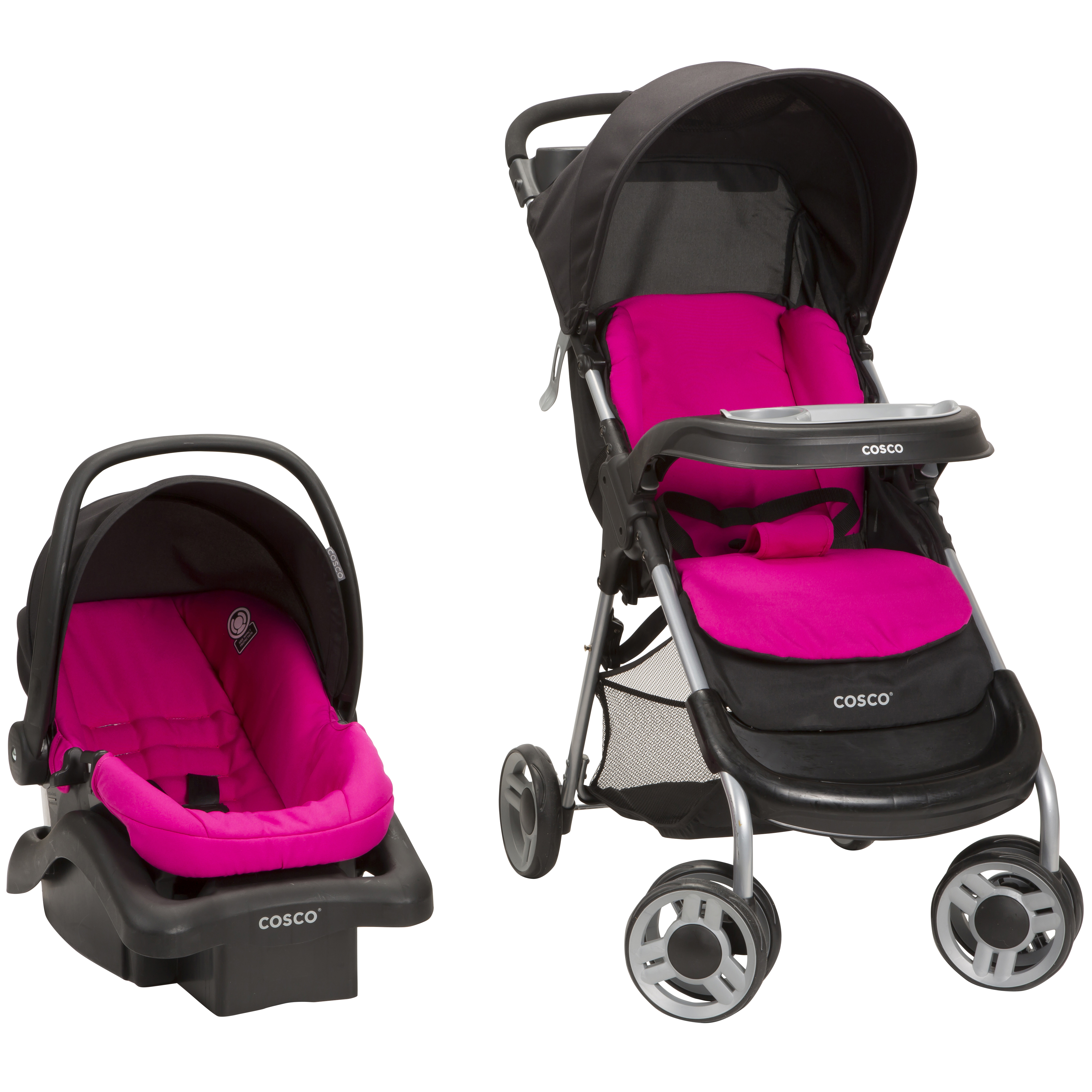 Cosco Lift & Stroll Travel System Very Berry