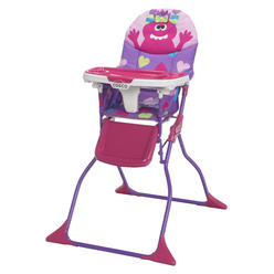 Cosco Simple Fold Deluxe High Chair, Monster Shelley