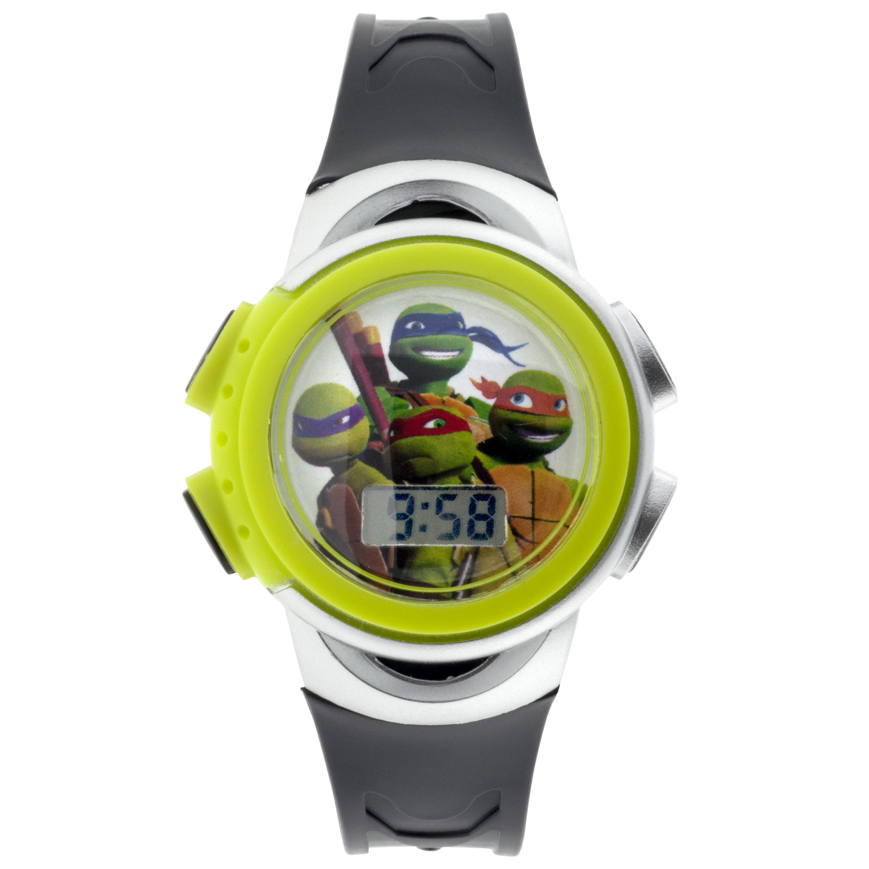 Nickelodeon Teenage Mutant Ninja Turtles LCD Watch with Character Tin Nickelodeon Teenage Mutant Ninja Turtles LCD Watch with Character Tin