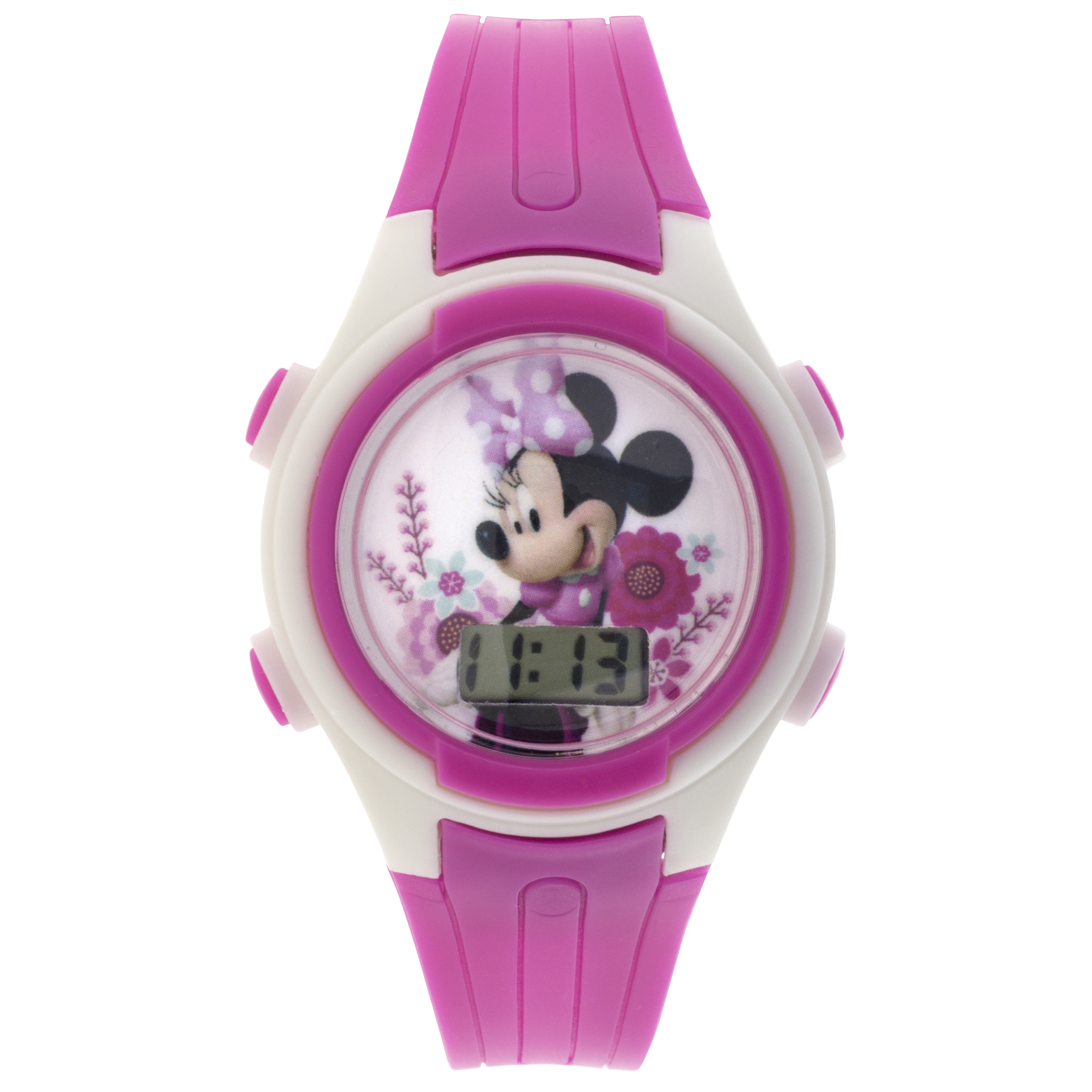 Disney Minnie Mouse LCD Watch with Character Tin Disney Minnie Mouse LCD Watch with Character Tin