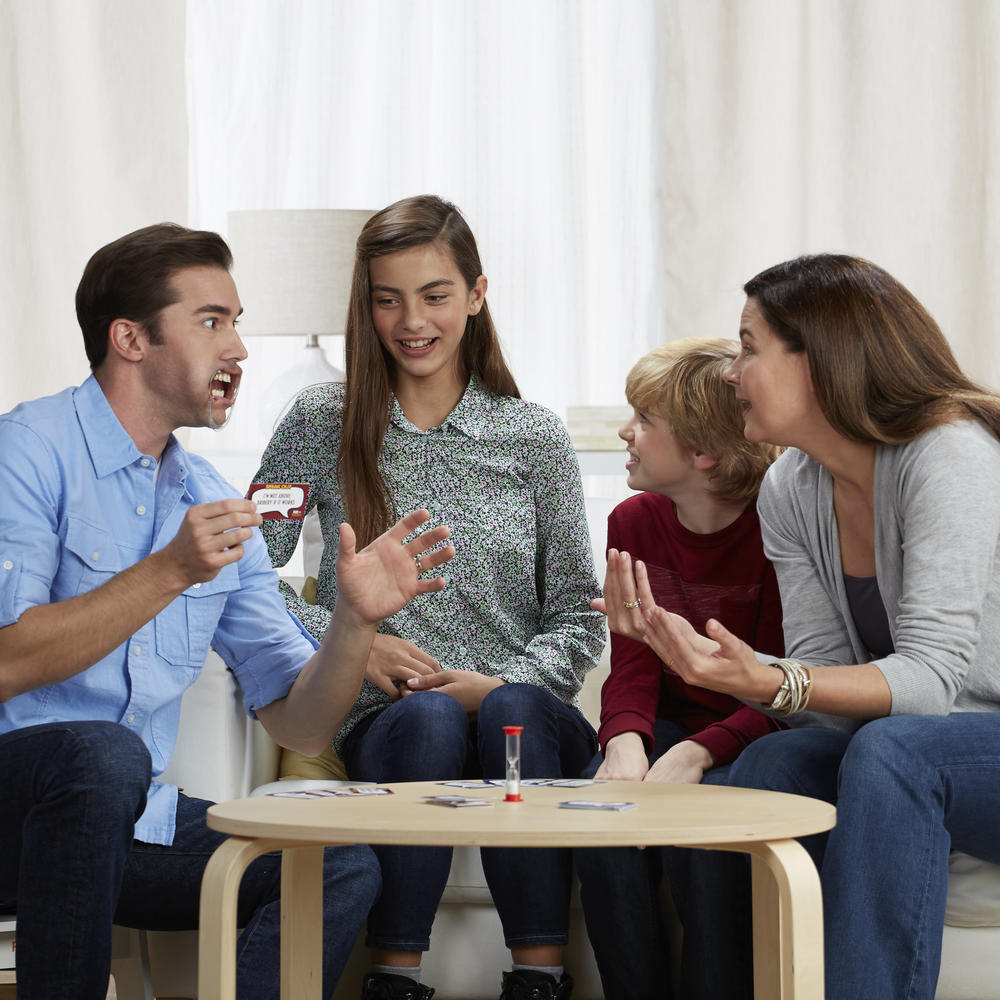 Hasbro speak out kids vs parents game