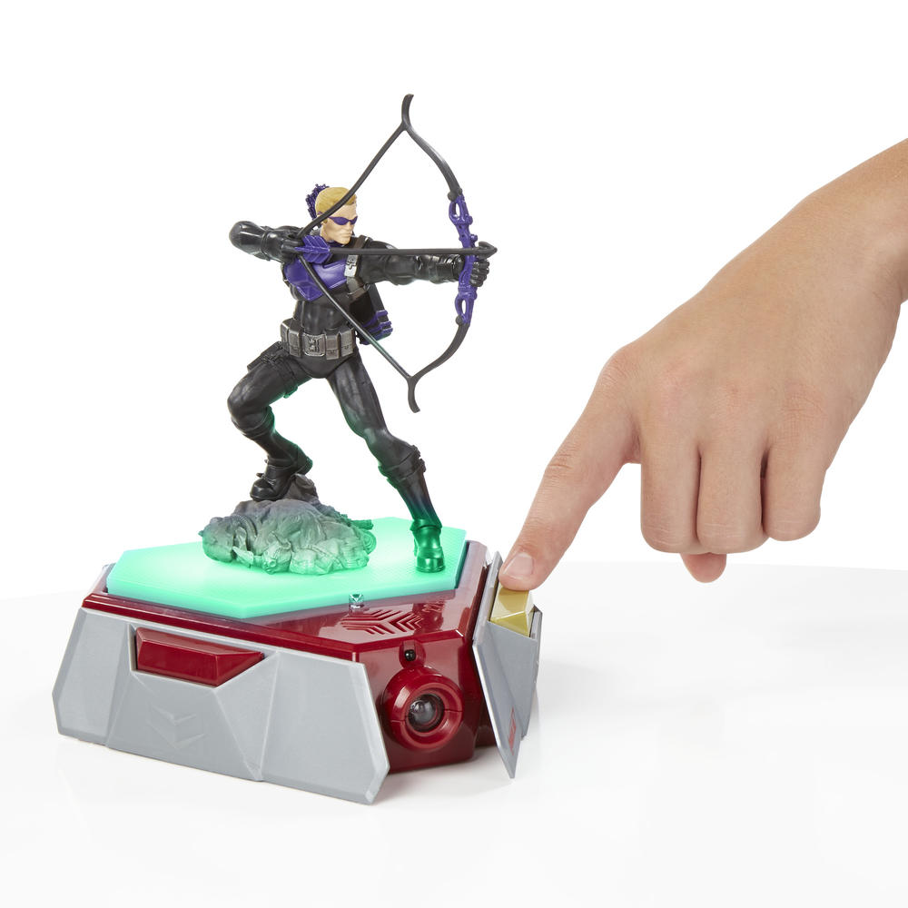When the Playmation Marvel Avengers Hero Smart Figure is loaded on a