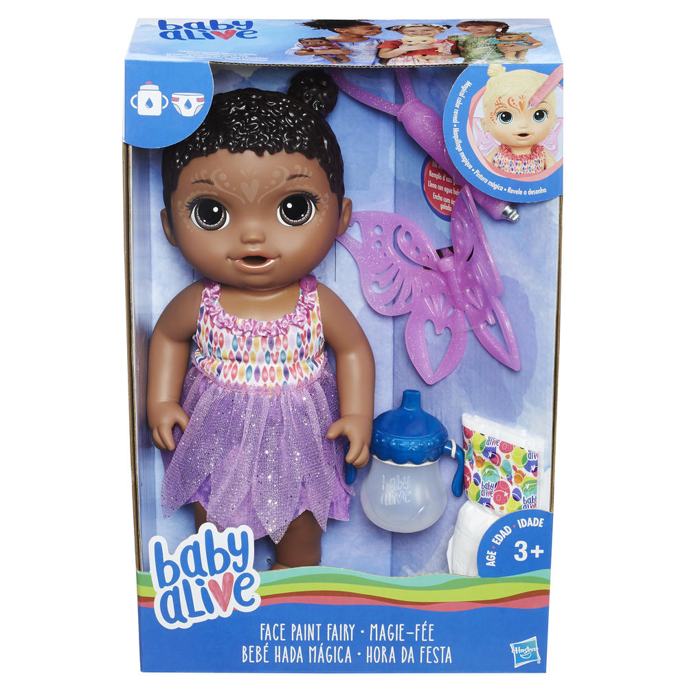 Baby Alive Face Paint Fairy Doll - African American