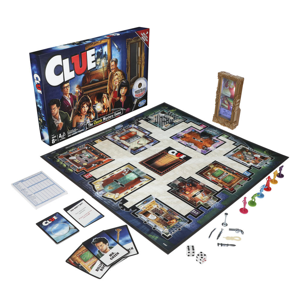 Hasbro Clue Board Game with Mirror Reveal