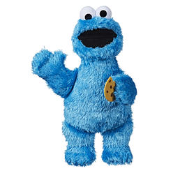 Playskool Sesame Street Feed Me Cookie Monster Plush: Interactive 13 Inch Cookie Monster, Says Silly Phrases, Belly Laughs, Sesame Street 