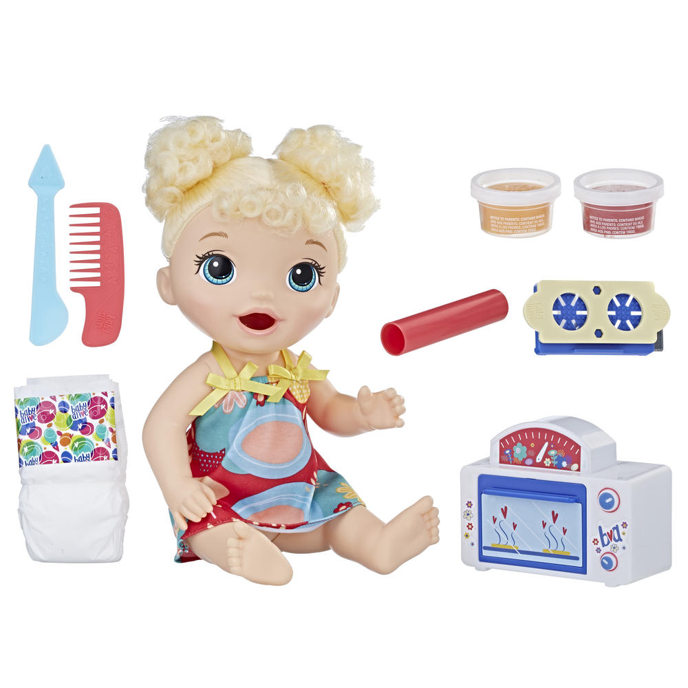 Baby Alive Snackin' Treats Baby - Blonde Curly Hair