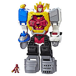 Playskool Heroes Power Rangers Power Morphin Megazord, 2-in-1 Converting Playset, 2-Foot Megazord with Lights & Sounds, Kids Age