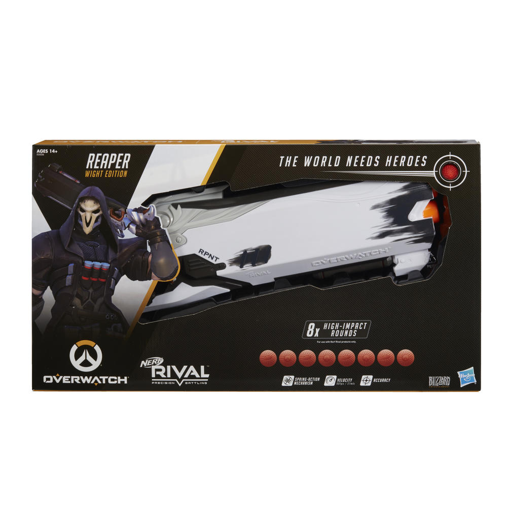 Nerf Overwatch Reaper (Wight Edition) and 8 Overwatch  Rival Rounds