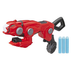 Power Rangers Beast Morphers Cheetah Beast Blaster From Tv Show Red Ranger Roleplay Toy, Includes 3 Nerf Darts