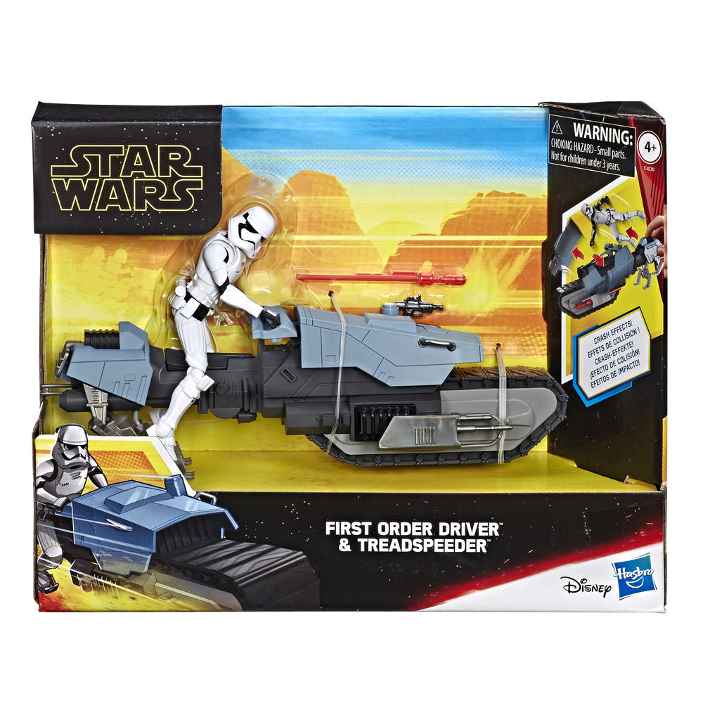 Star Wars  Galaxy of Adventures First Order Driver and Treadspeeder Toy
