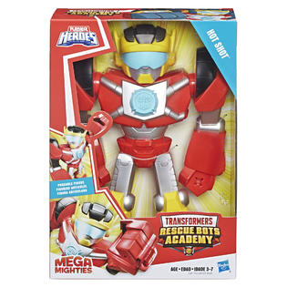 Transformers Playskool Heroes Mega Mighties Rescue Bots Academy - Figura Optimus Prime Da 25,4 Cm, Giocattolo Per Bambini 3+ - 4