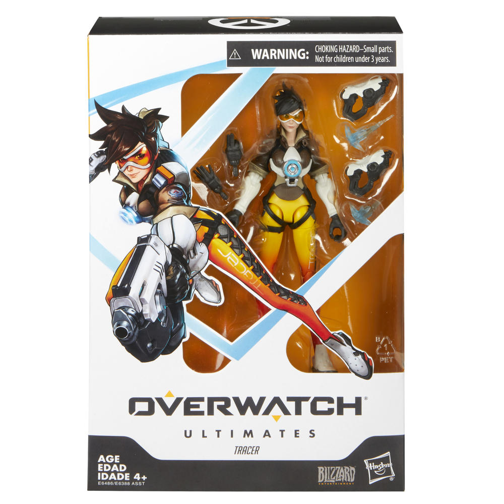 Hasbro Overwatch Ultimates Series Tracer 6-Inch-Scale Collectible Action Figure with Accessories - Blizzard Video Game Character