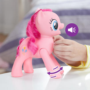 My Little Pony Toy Oh My Giggles Pinkie Pie 8 Inch Interactive Toy With Sounds And Movement Kids Ages 3 Years Old And Up