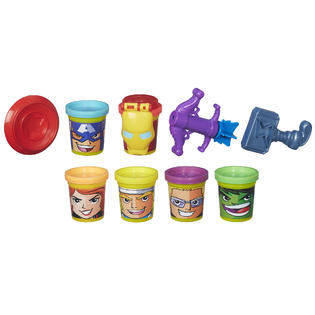 PlayDoh Marvel Heroes Assemble with CanHeads