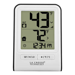 La Crosse Technology LaCrosse 308-1409WT-CBP Wireless Thermometer, White - Quantity 1