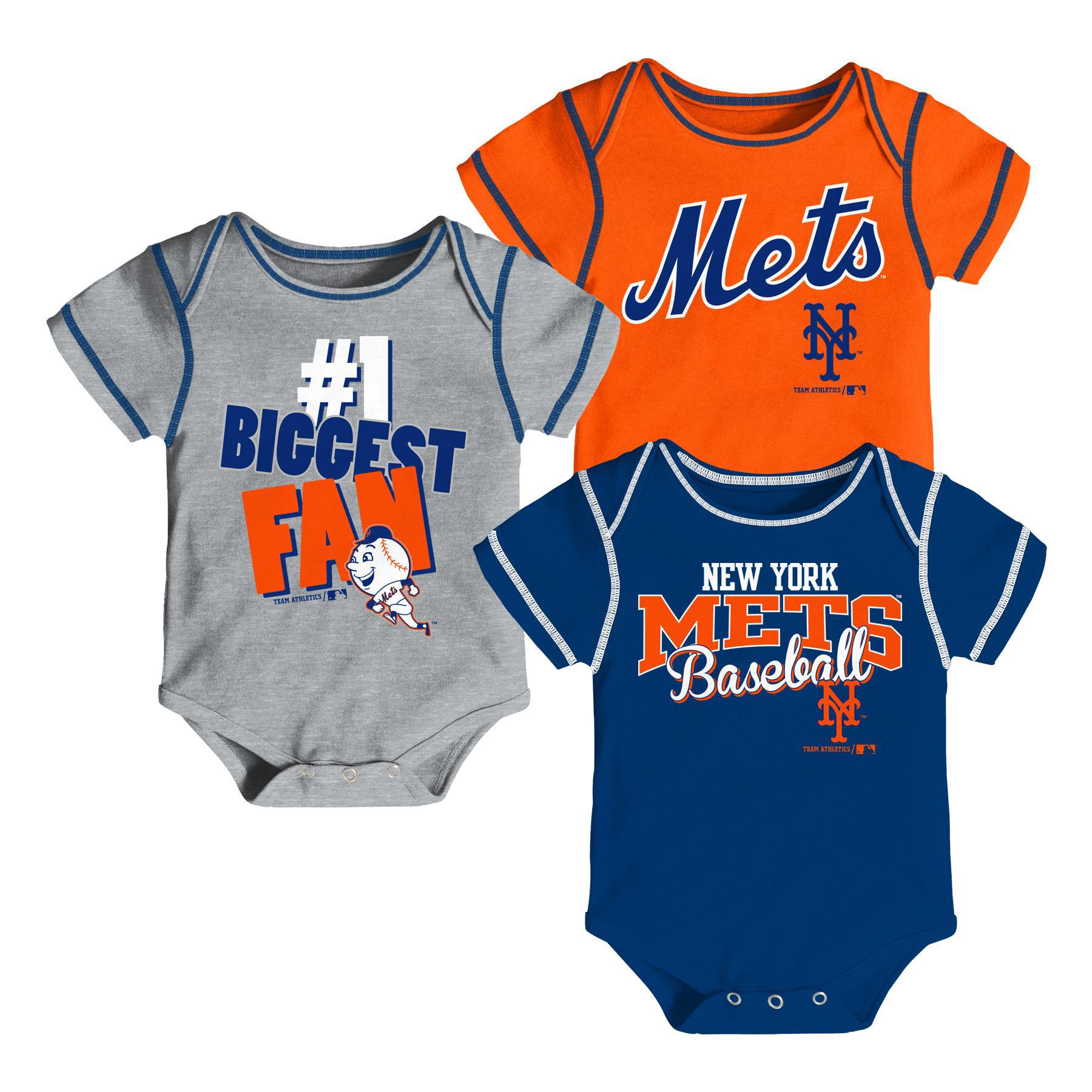 MLB Newborn & Infant Boys' 3Pack Bodysuits New York Mets Shop Your Way Online Shopping