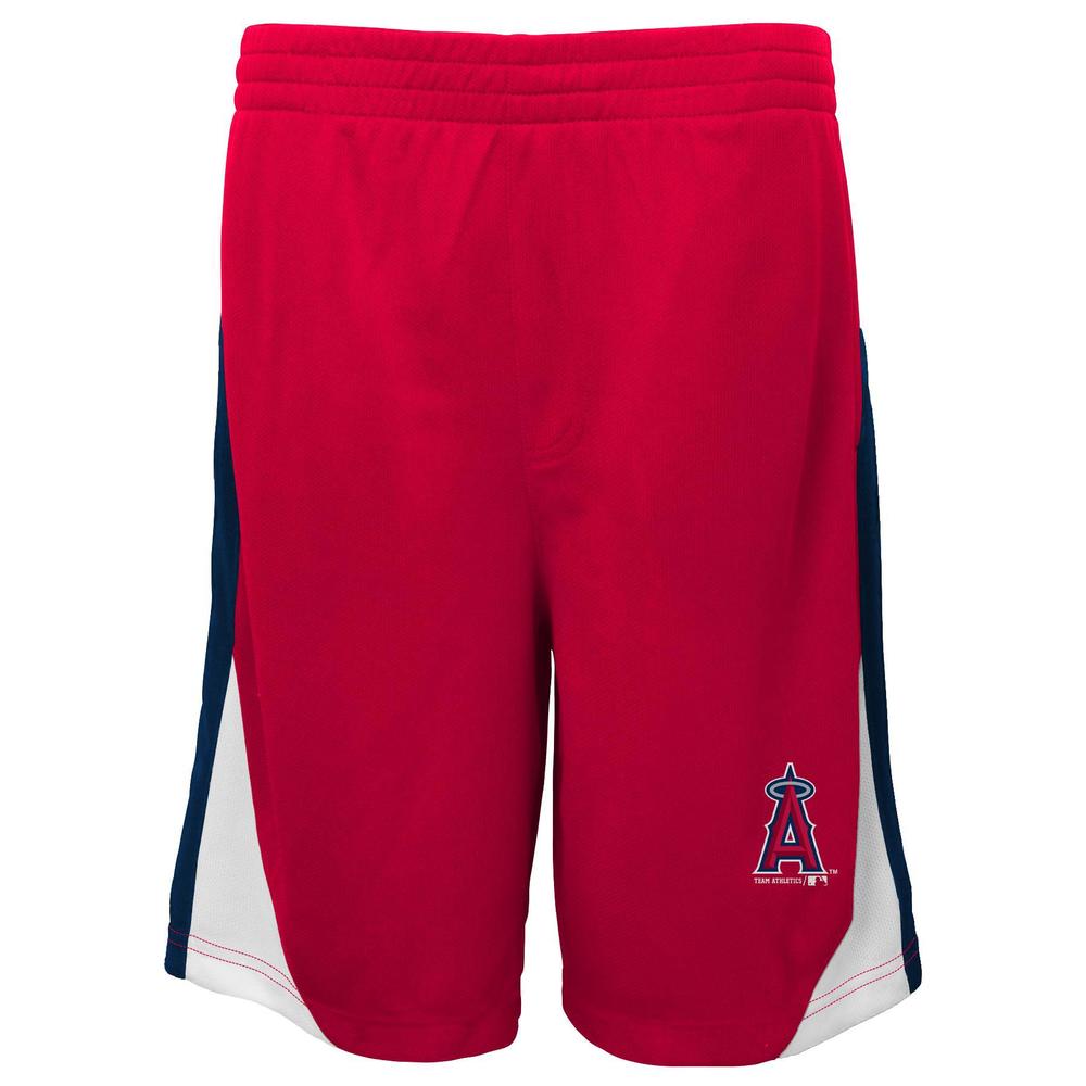 MLB Boy's Athletic Shorts - Los Angeles Angels Of Anaheim