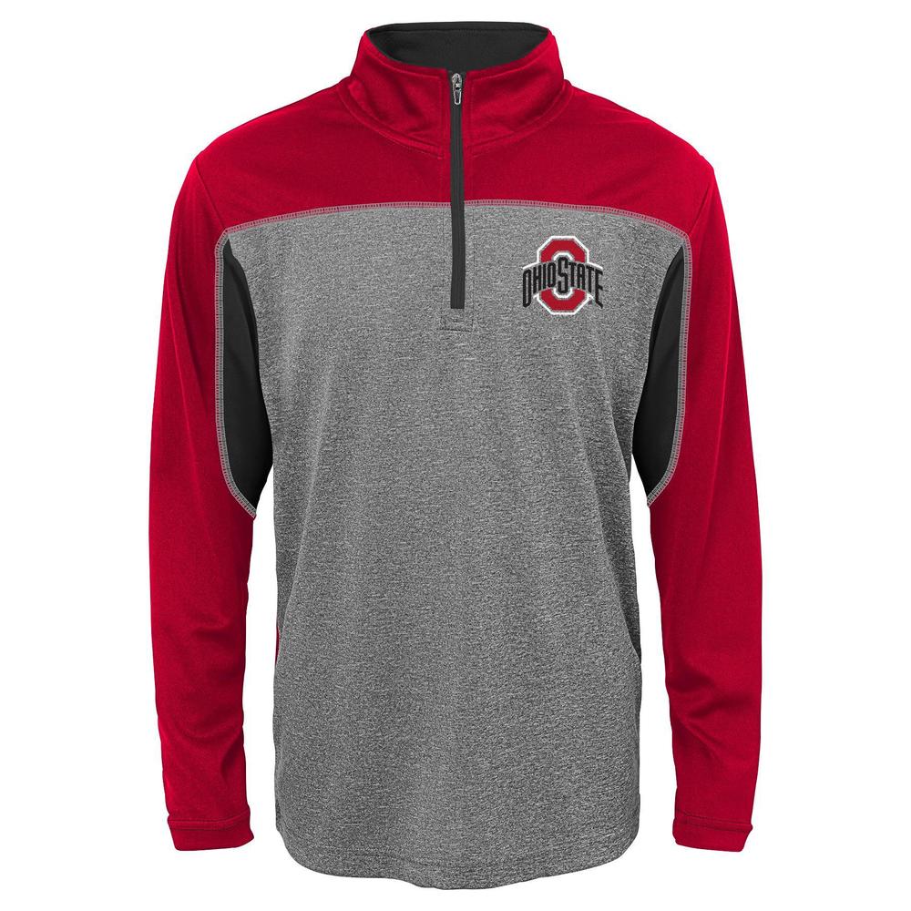 NCAA Boy's Quarter-Zip Athletic Shirt - Ohio State Buckeyes