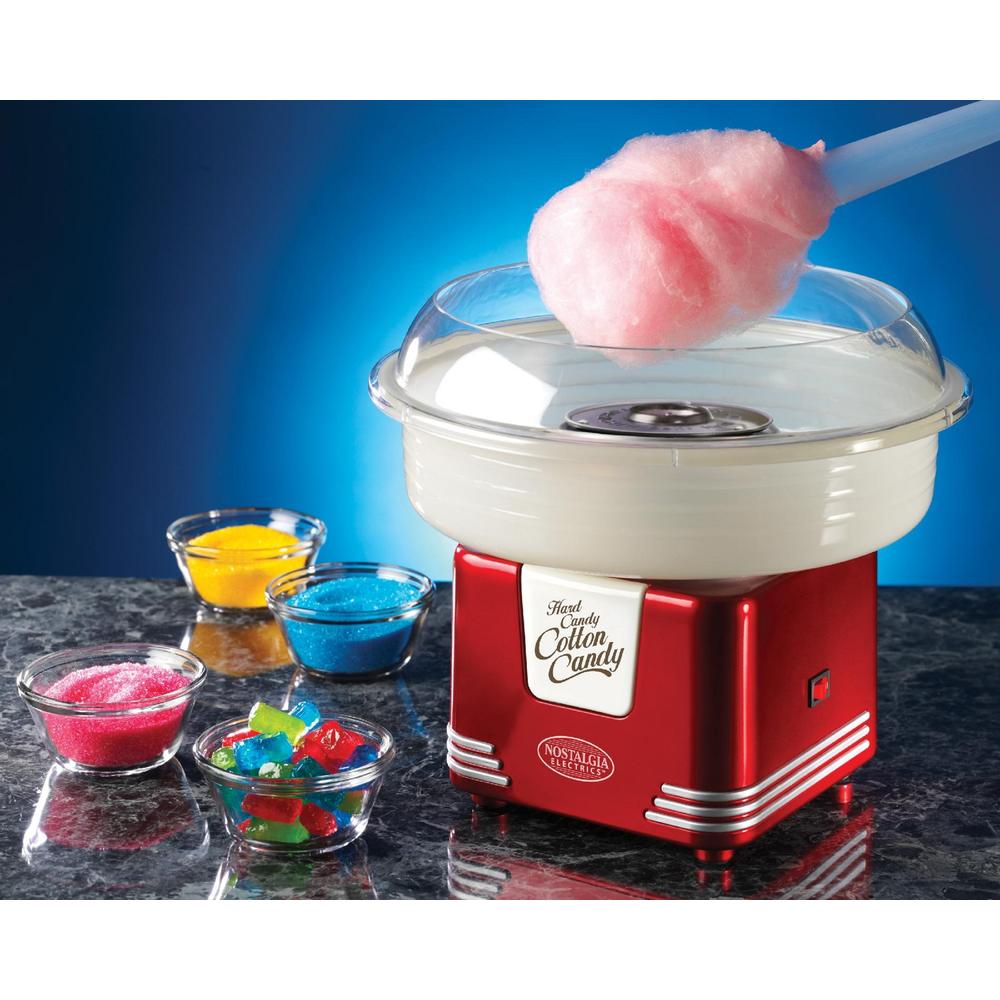 Nostalgia Electrics PCM405RETRORED Retro Series Hard & Sugar Free Candy Cotton Candy Maker