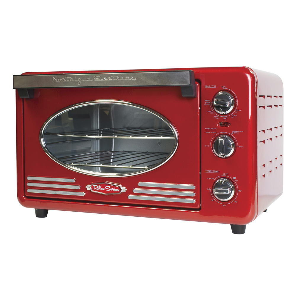 Nostalgia RTOV220RETRORED Retro Series 6-Slice Convection Toaster Oven