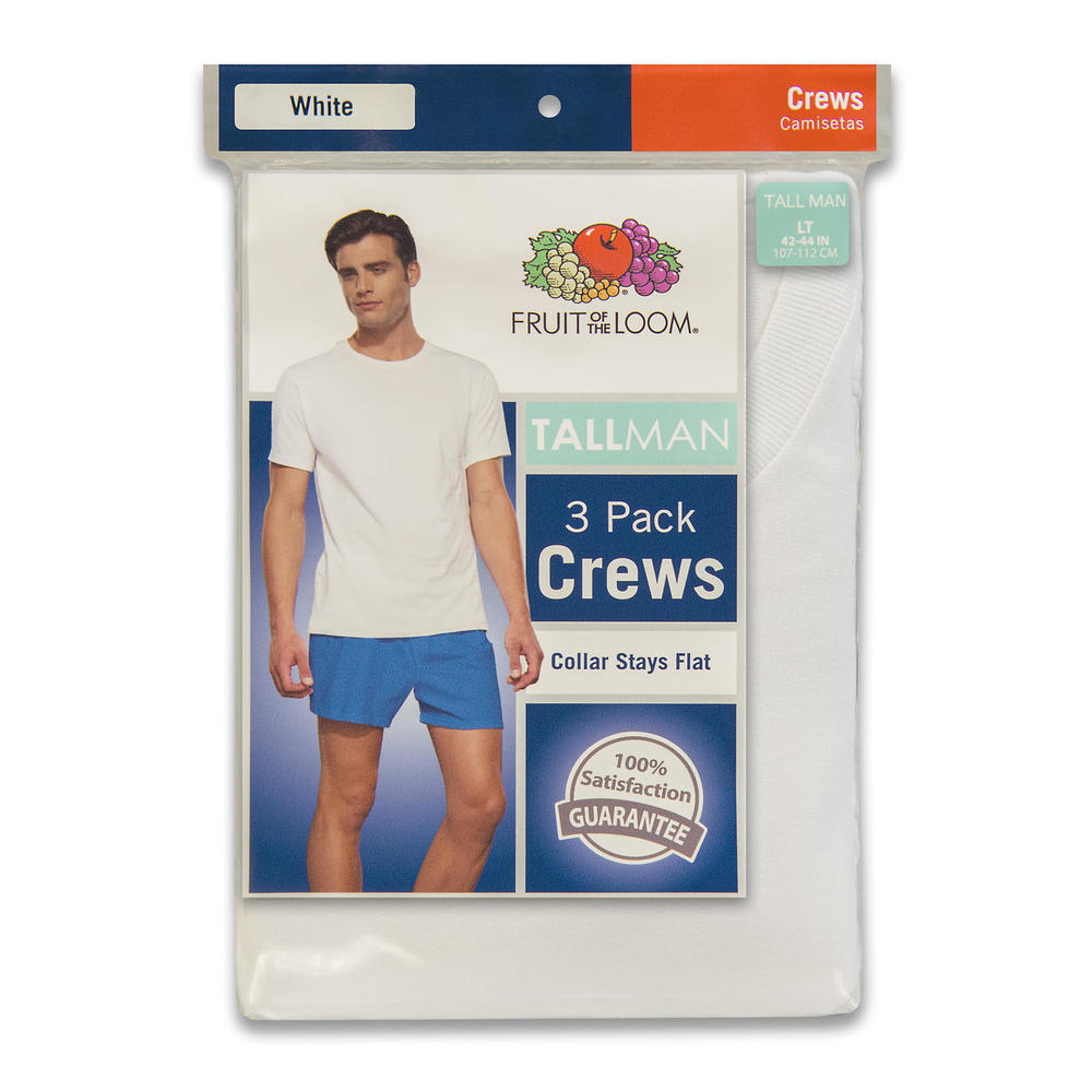 Fruit of the Loom 3Pk. Men's Big & Tall Undershirts TShirts
