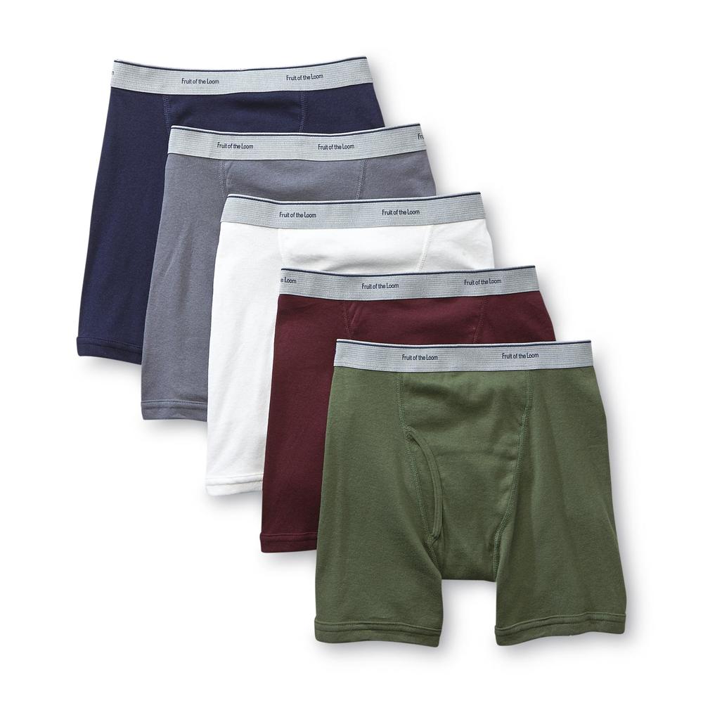 Fruit of the Loom Boys' 5 Pack Assorted Boxer Brief