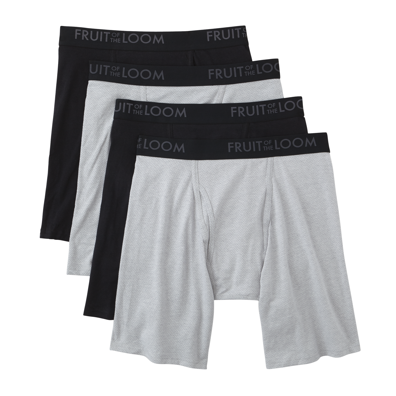 Fruit of the Loom Men's 4Pack Long Leg Boxer Briefs Shop Your Way