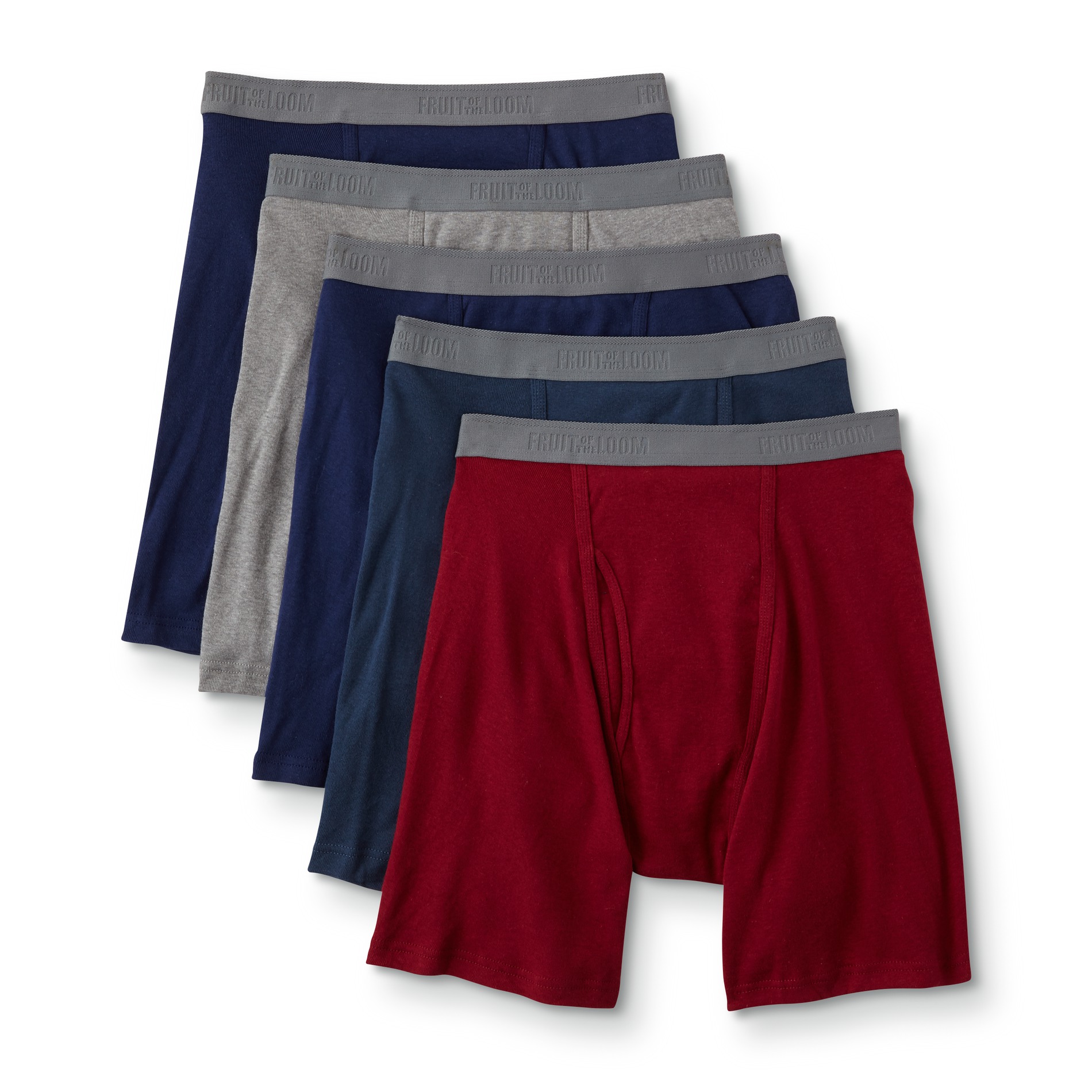 Fruit of the Loom Men's 5-Pack Boxer Briefs - Assorted Colors