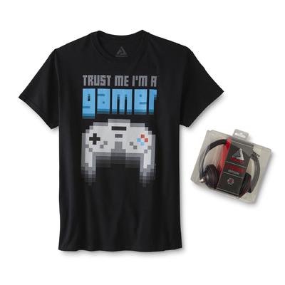 Audio Council Men's Graphic T-Shirt & Headphones - Trust Me I'm a Gamer