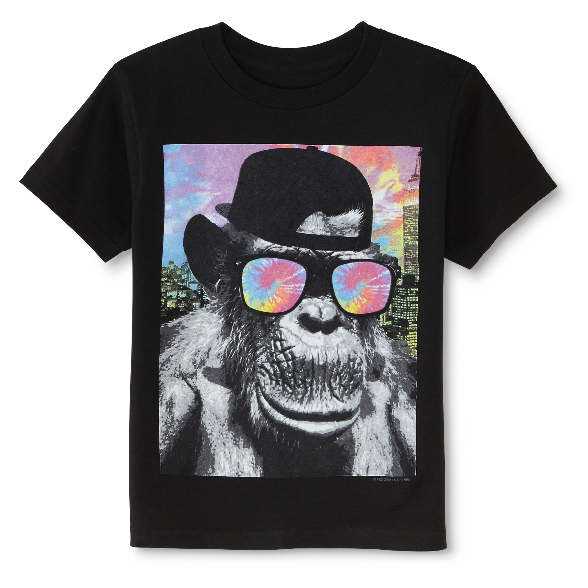Rudeboyz Boy's Graphic T-Shirt & Foam Dart Launcher - Monkey