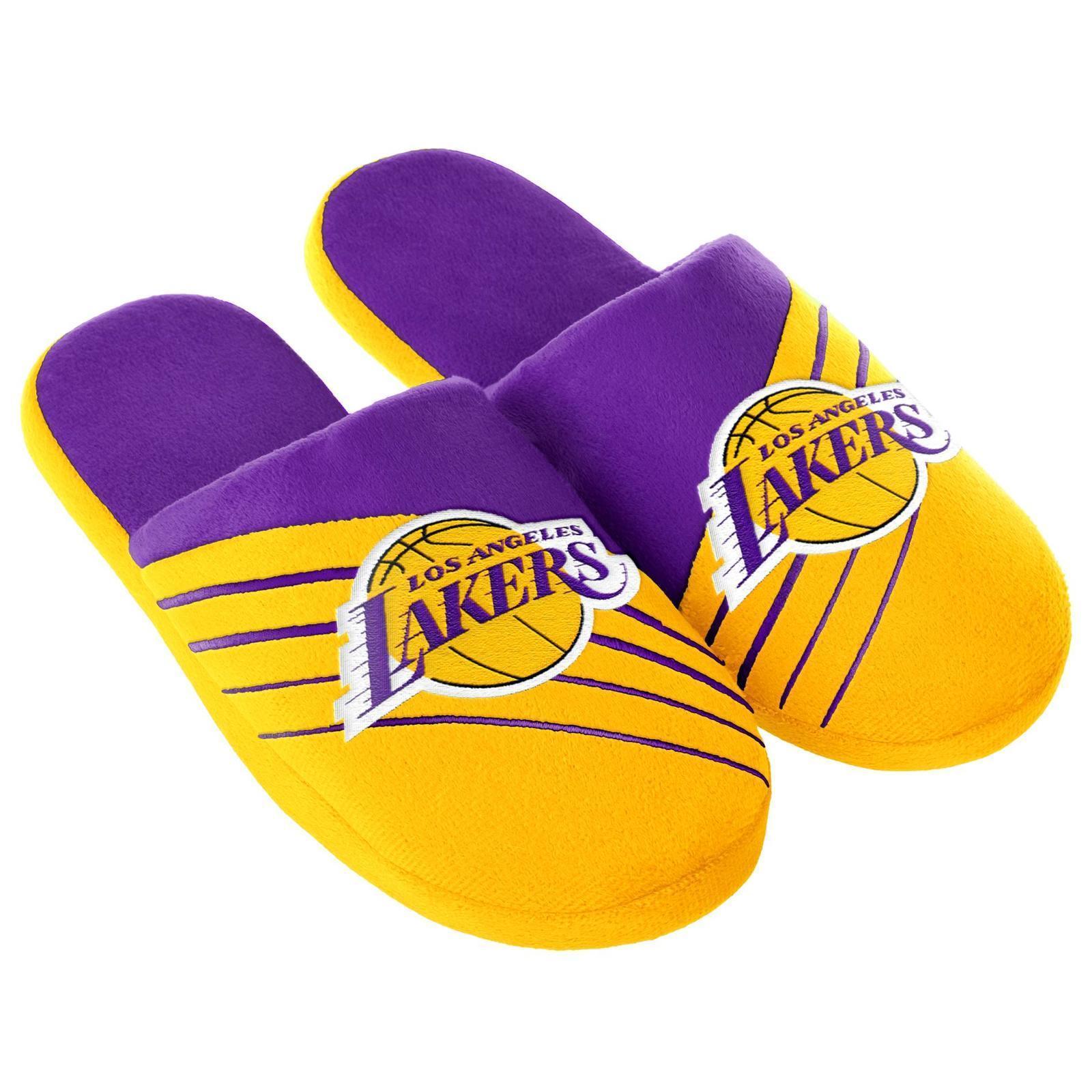 NBA Men's Los Angeles Lakers Purple/Yellow Slippers