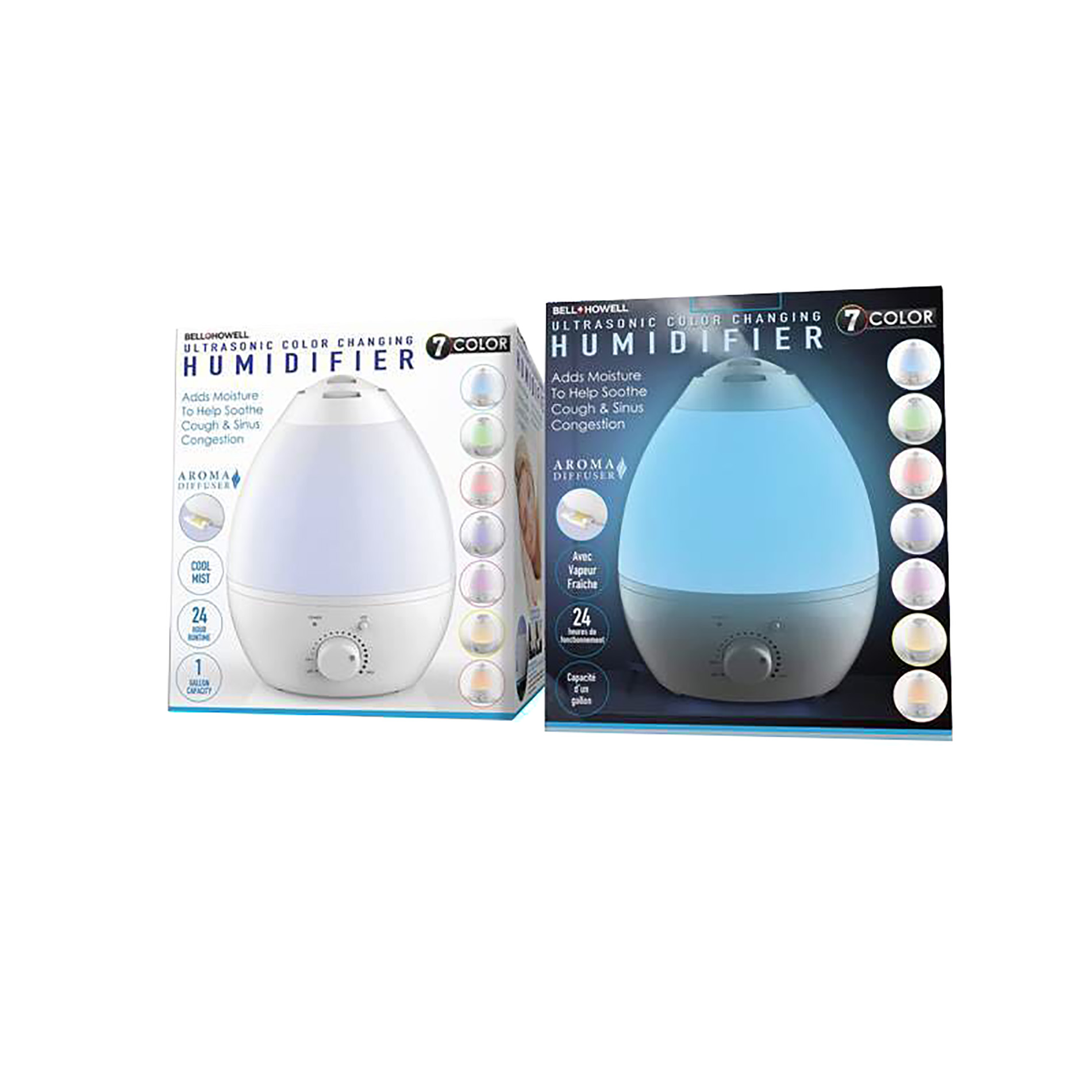 As Seen On TV Ultrasonic Color-Changing Humidifier - White