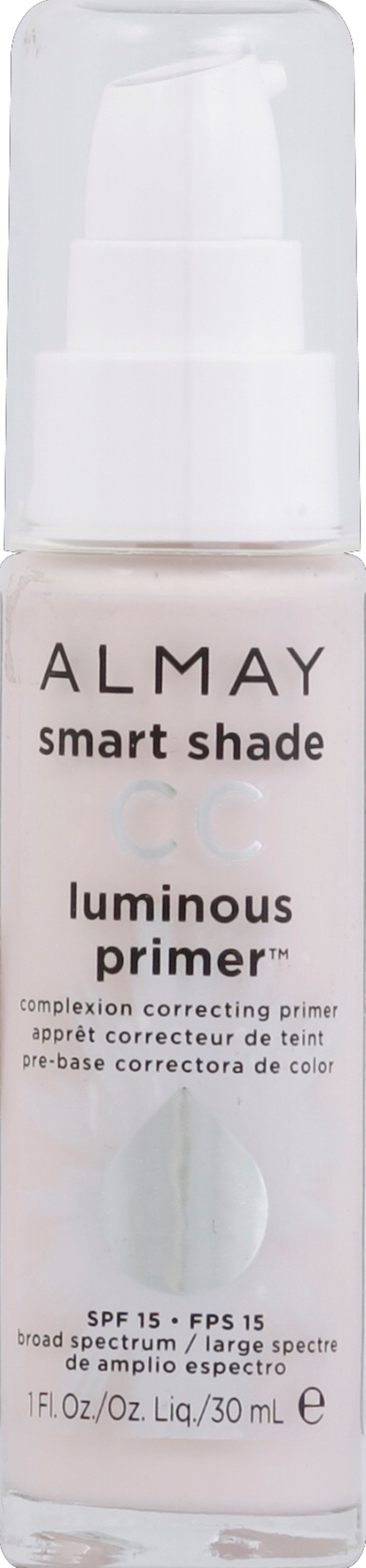 Almay Luminous Primer  SPF 15  Broad Spectrum  1 fl oz (30 ml)
