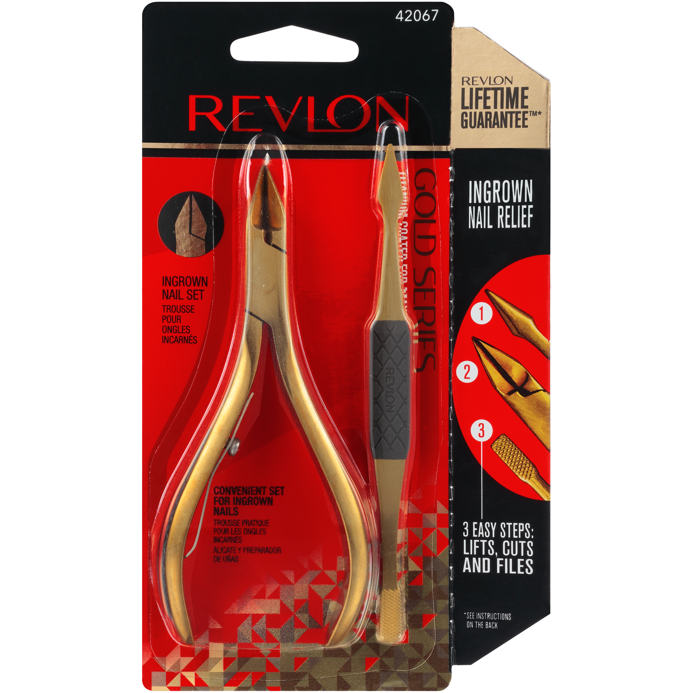 Revlon  Gold Series Titanium Coated&#8482; Ingrown Away&#8482; Nail Kit