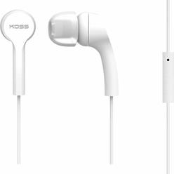 koss 192617.101 keb9i earbuds with microphone and in-line remote (white)