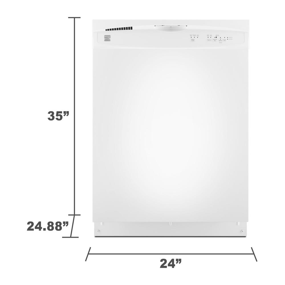 Kenmore 15112 24" Built-In Dishwasher - White