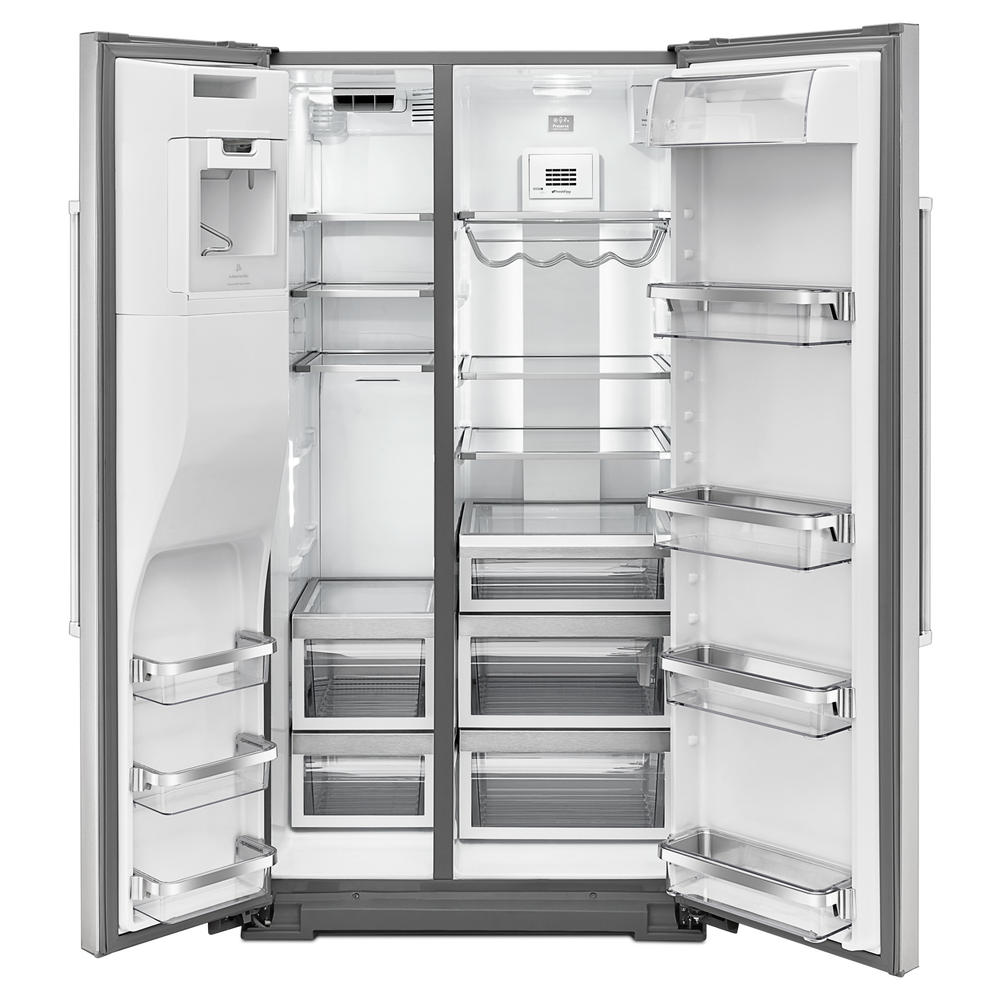 KitchenAid KRSF505ESS  24.8 cu. ft. Side-by-Side Refrigerator - Stainless Steel