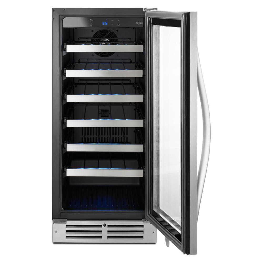 Whirlpool WUW35X15DS 15" Undercounter Wine Center Stainless Steel