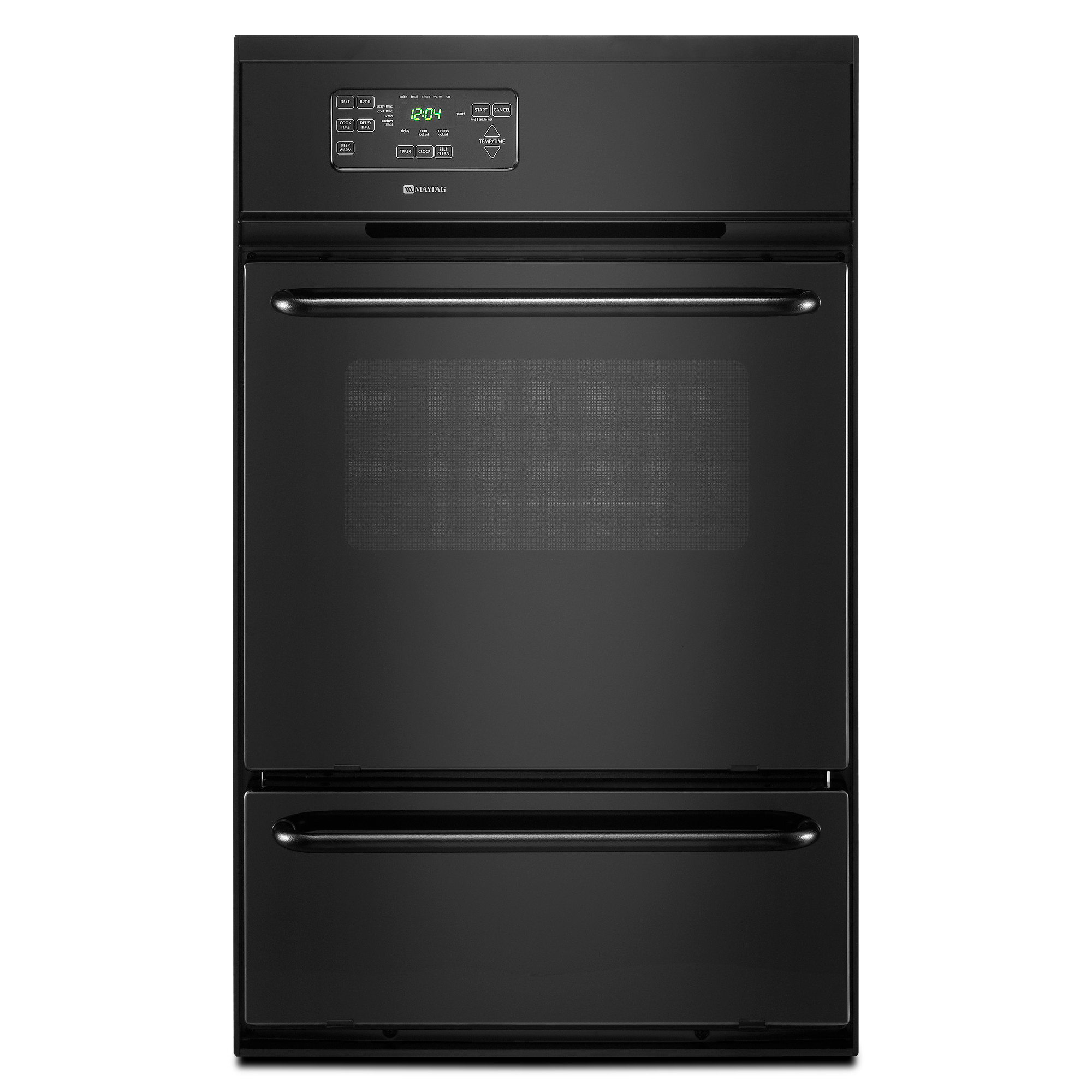 Maytag Cwg3100aab 24 Black Gas Single Standard Clean Wall Oven