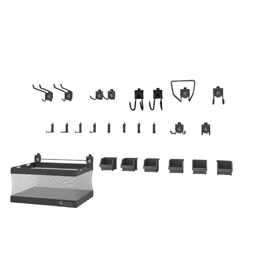 Gladiator GearTrack and GearWall Garage Hook Accessory Starter Kit 2