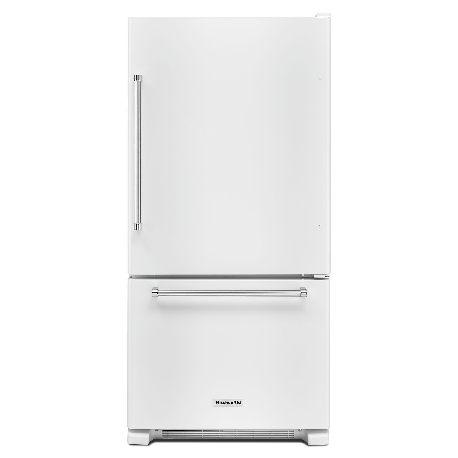Kitchenaid Krbx102ewh 22 Cu Ft Bottom Mount Refrigerator White Sears Outlet